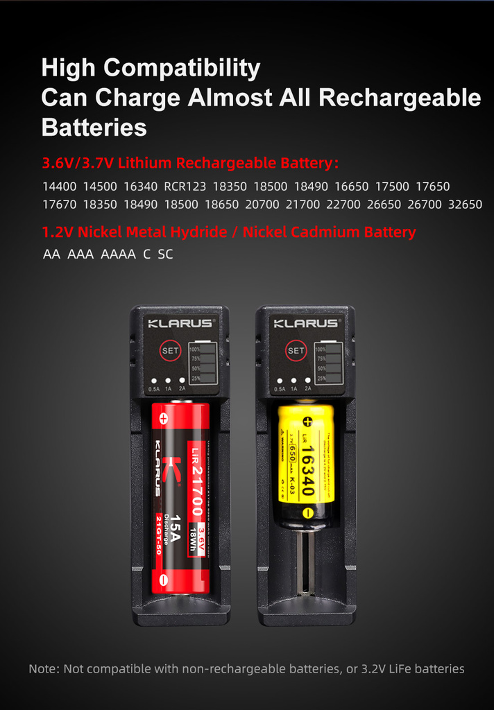 ΦΟΡΤΙΣΤΗΣ ΜΠΑΤΑΡΙΩΝ KLARUS K1 PRO